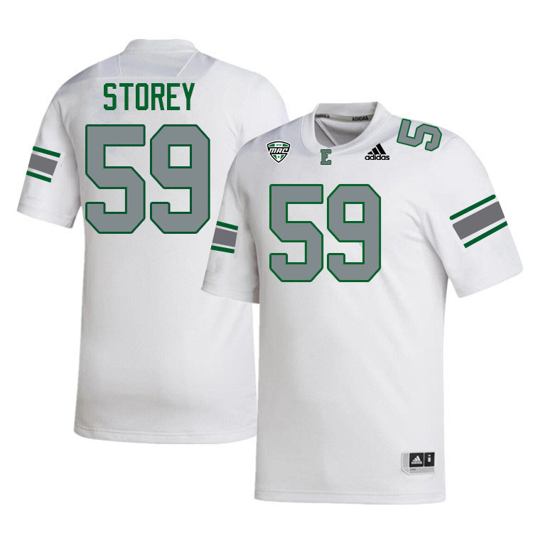 Eastern Michigan Eagles #59 Jack Storey College Football Jerseys Stitched-White